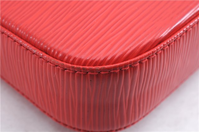 Authentic Louis Vuitton Epi Pochette Accessoires Pouch Red M40776 LV 5429E