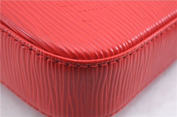 Authentic Louis Vuitton Epi Pochette Accessoires Pouch Red M40776 LV 5429E