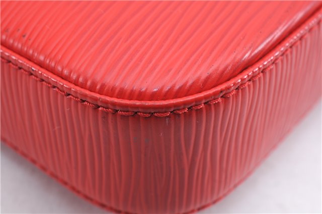 Authentic Louis Vuitton Epi Pochette Accessoires Pouch Red M40776 LV 5429E