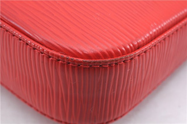 Authentic Louis Vuitton Epi Pochette Accessoires Pouch Red M40776 LV 5429E