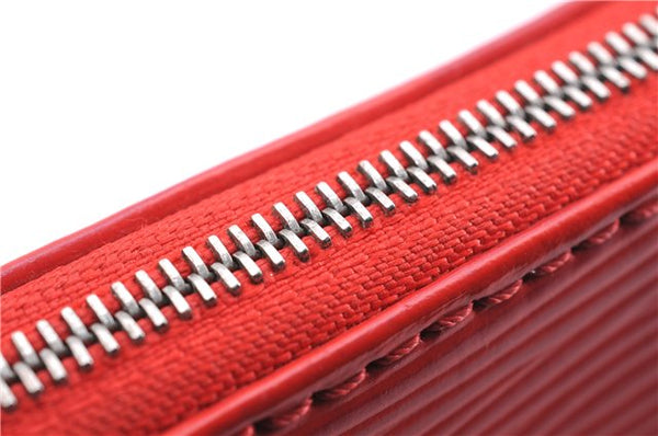 Authentic Louis Vuitton Epi Pochette Accessoires Pouch Red M40776 LV 5429E