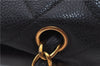 Authentic CHANEL Caviar Skin Turnlock Matelasse Shoulder Hand Bag Black 5430E