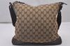 Authentic GUCCI Shoulder Cross Body Bag GG Canvas Leather 145857 Brown 5430I