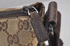 Authentic GUCCI Shoulder Cross Body Bag GG Canvas Leather 145857 Brown 5430I