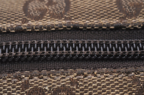 Authentic GUCCI Shoulder Cross Body Bag GG Canvas Leather 145857 Brown 5430I