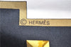 Authentic HERMES Carre 90 Scarf Key Tassel Motif Silk Black 5432D