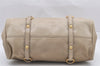 Authentic MIU MIU Vintage Leather 2Way Shoulder Hand Bag Beige 5432I