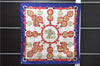 Authentic HERMES Carre 90 Scarf "cuivreries" Silk Navy 5433D