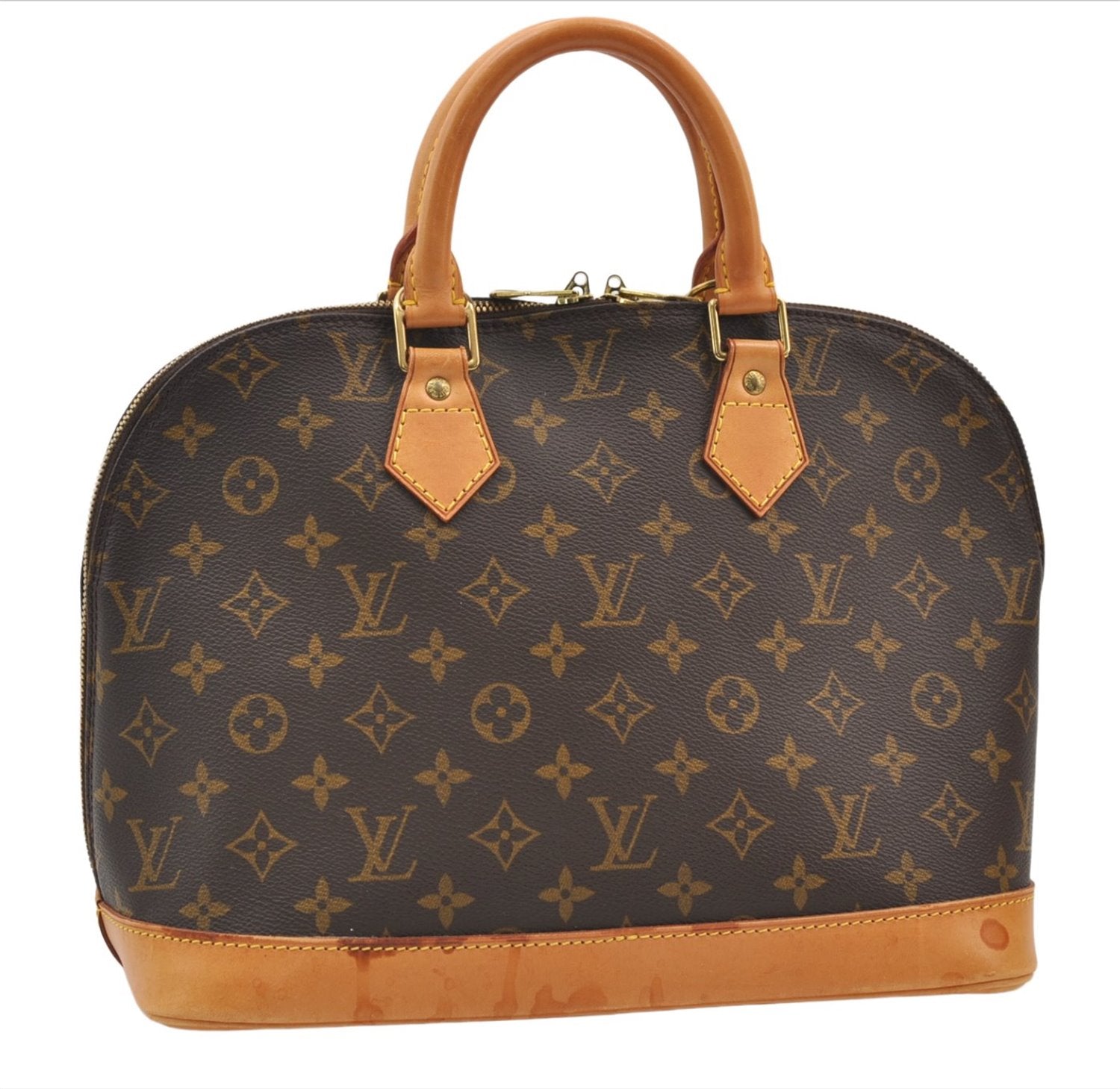 Authentic Louis Vuitton Monogram Alma Hand Bag Purse M51130 LV 5434E