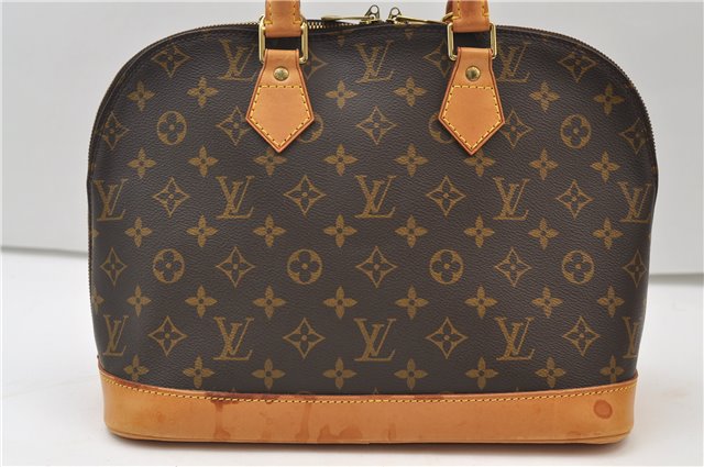 Authentic Louis Vuitton Monogram Alma Hand Bag Purse M51130 LV 5434E