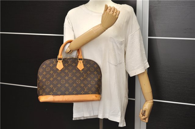 Authentic Louis Vuitton Monogram Alma Hand Bag Purse M51130 LV 5434E
