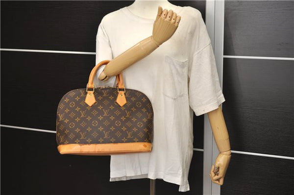 Authentic Louis Vuitton Monogram Alma Hand Bag Purse M51130 LV 5434E