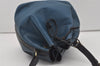 Authentic Louis Vuitton Epi Petit Noe Bi-color Blue x Black Drawstring Bag 5434I