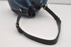 Authentic Louis Vuitton Epi Petit Noe Bi-color Blue x Black Drawstring Bag 5434I