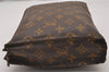 Auth Louis Vuitton Monogram Poche Toilette 26 Cosmetics Pouch Old Model LV 5437I