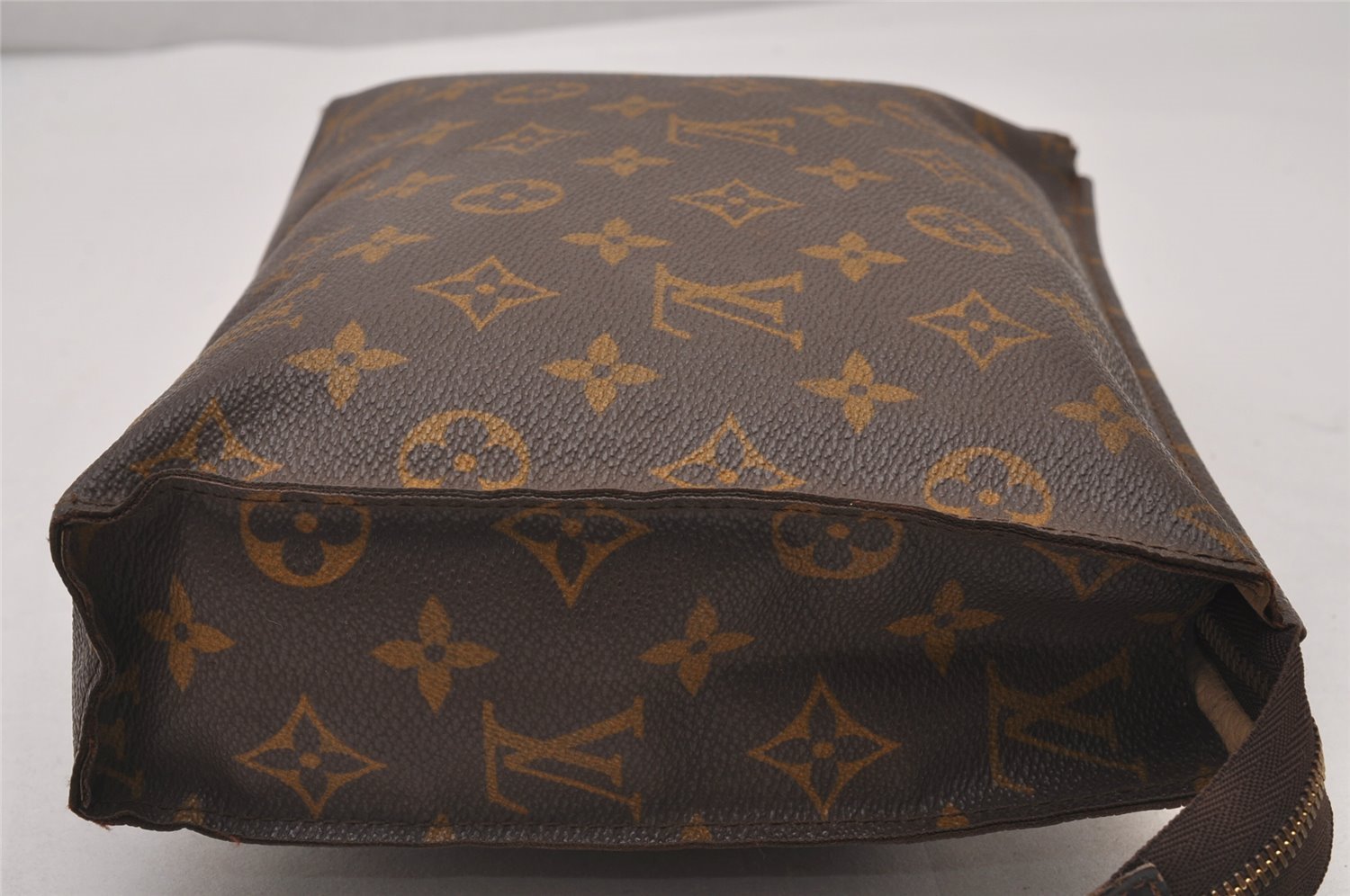 Auth Louis Vuitton Monogram Poche Toilette 26 Cosmetics Pouch Old Model LV 5437I
