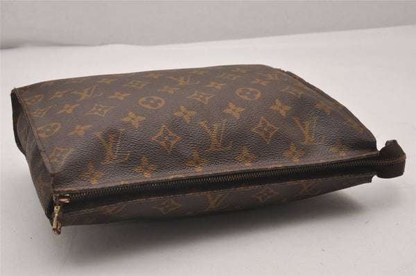 Auth Louis Vuitton Monogram Poche Toilette 26 Cosmetics Pouch Old Model LV 5437I