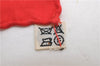 Authentic HERMES Carre 90 Scarf "LES BECANES" Silk Red 5438D