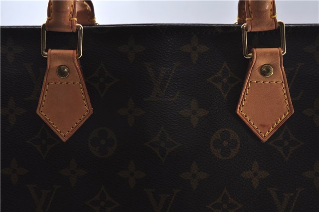 Authentic Louis Vuitton Monogram Sac Plat Hand Bag M51140 LV 5438E