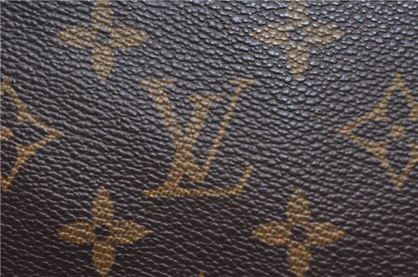 Authentic Louis Vuitton Monogram Sac Plat Hand Bag M51140 LV 5438E