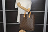 Authentic Louis Vuitton Monogram Sac Plat Hand Bag M51140 LV 5438E
