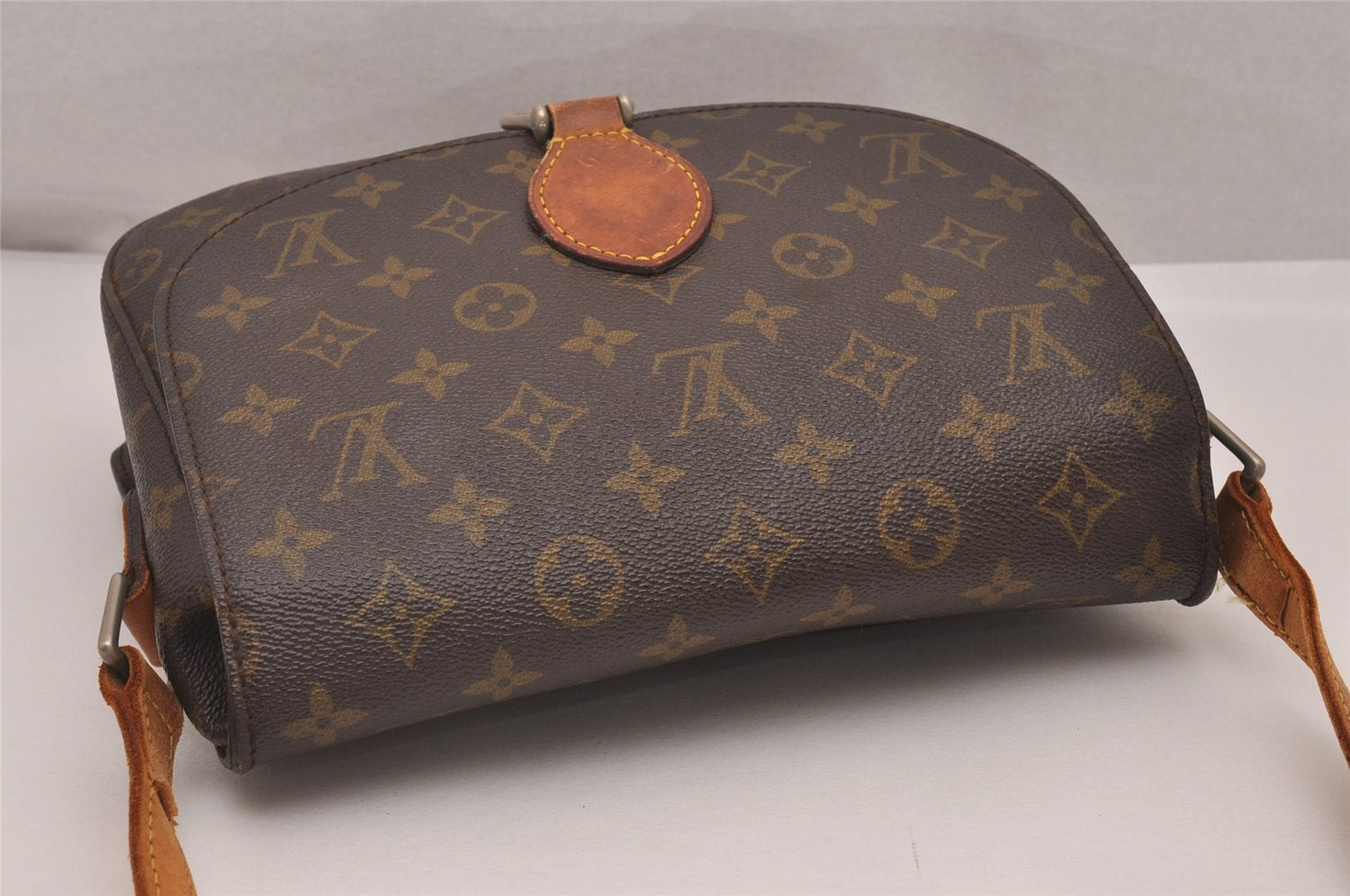 Auth Louis Vuitton Monogram Saint Cloud GM Shoulder Cross Bag Old Model LV 5438I