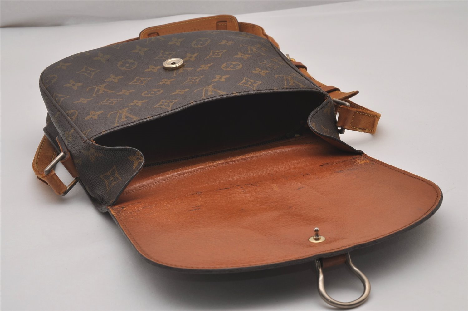 Auth Louis Vuitton Monogram Saint Cloud GM Shoulder Cross Bag Old Model LV 5438I