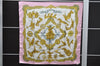 Authentic HERMES Carre 90 Scarf "LES PARURES DU VENT" Silk Pink 5440D