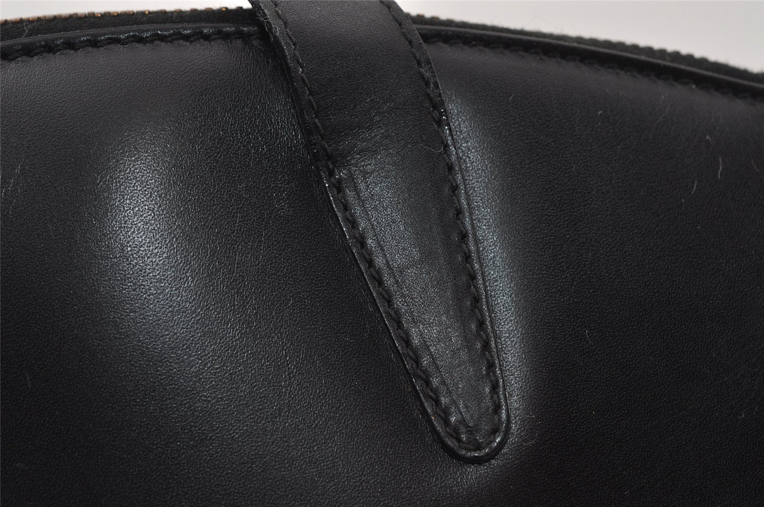 Authentic GUCCI Vintage Shoulder Hand Bag Purse Leather Black 5440I