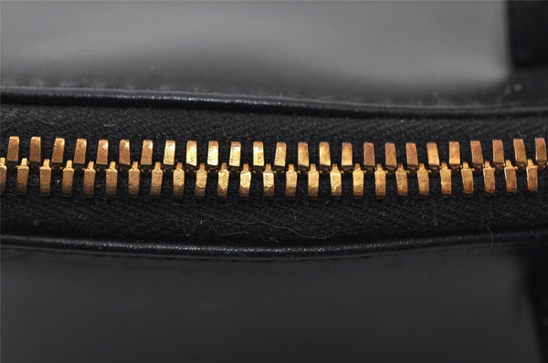 Authentic GUCCI Vintage Shoulder Hand Bag Purse Leather Black 5440I