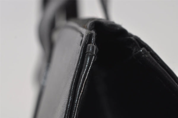 Authentic GUCCI Vintage Shoulder Hand Bag Purse Leather Black 5440I