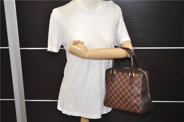 Authentic Louis Vuitton Damier Brera Hand Bag Purse N51150 LV 5441E