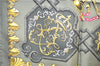 Authentic HERMES Carre 90 Scarf "LVDOVICVS MAGNVS" Silk Khaki Green 5443D