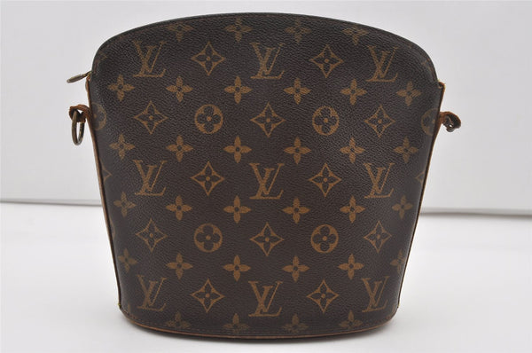 Authentic Louis Vuitton Monogram Drouot Shoulder Cross Bag M51290 LV Junk 5443I