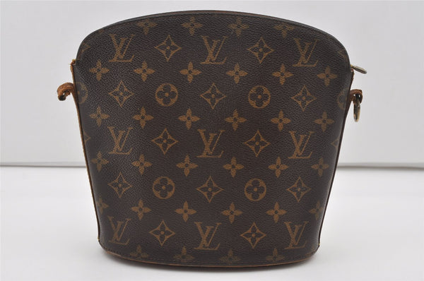 Authentic Louis Vuitton Monogram Drouot Shoulder Cross Bag M51290 LV Junk 5443I