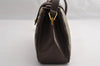 Authentic GUCCI Web Sherry Line Shoulder Cross Bag GG PVC Leather Brown 5444I