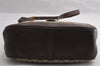 Authentic GUCCI Web Sherry Line Shoulder Cross Bag GG PVC Leather Brown 5444I