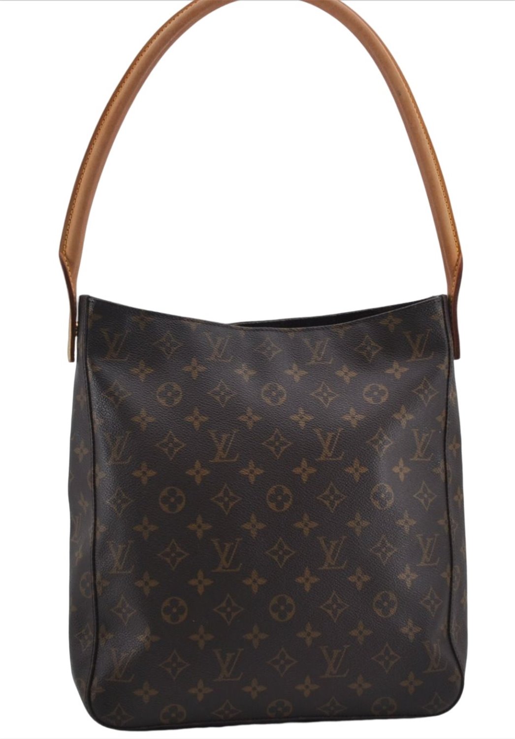 Authentic Louis Vuitton Monogram Looping GM Shoulder Bag M51145 LV 5445E