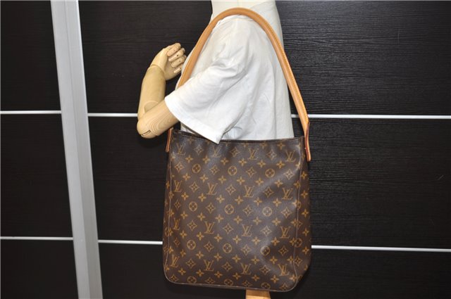 Authentic Louis Vuitton Monogram Looping GM Shoulder Bag M51145 LV 5445E