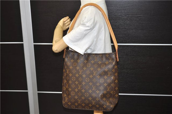 Authentic Louis Vuitton Monogram Looping GM Shoulder Bag M51145 LV 5445E