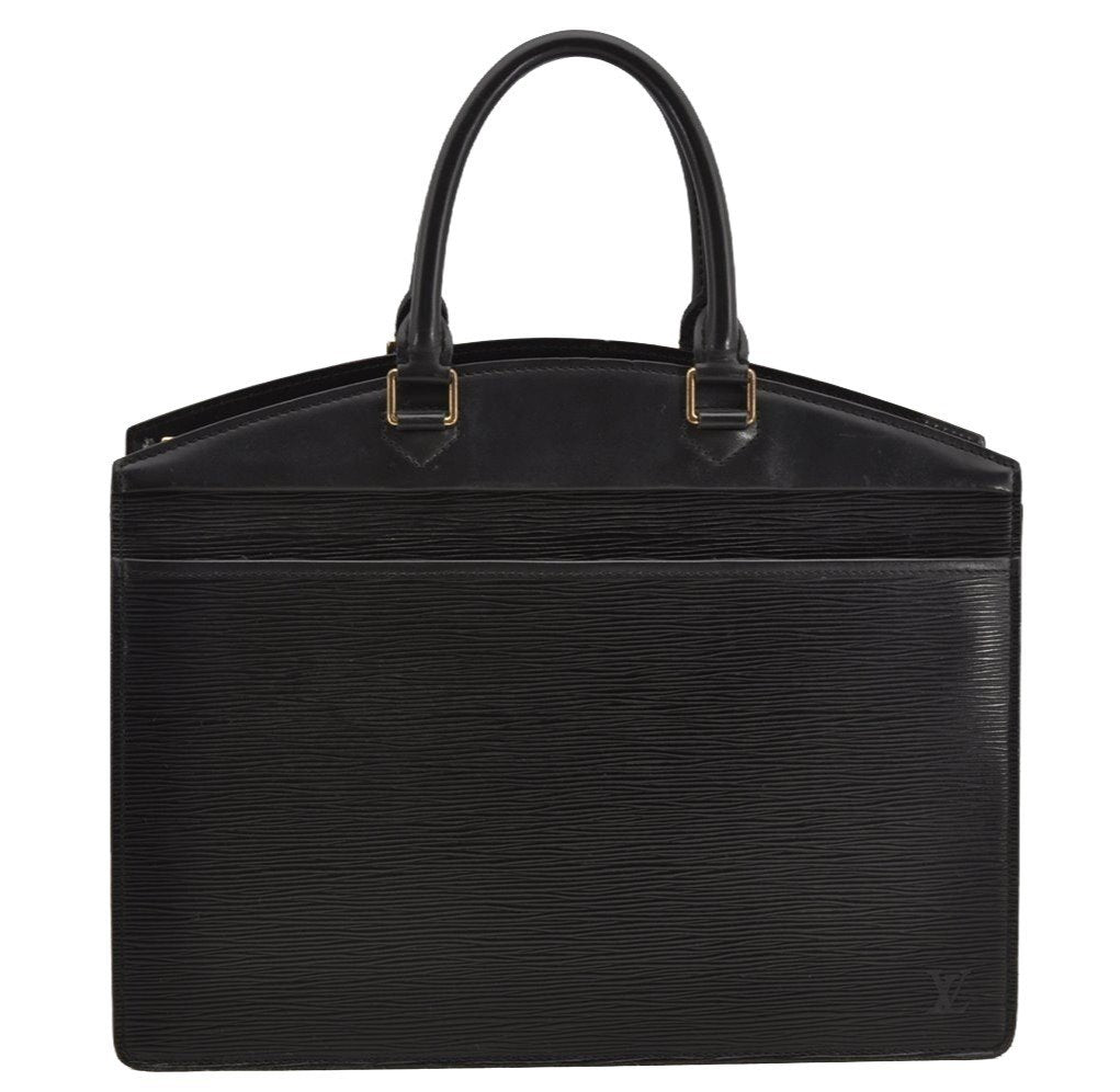 Authentic Louis Vuitton Epi Riviera Hand Bag Black M48182 LV Junk 5445I