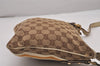 Authentic GUCCI Sherry Line Shoulder Bag GG Canvas Leather 144388 Brown 5446I