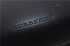 Authentic BURBERRY Vintage Leather Shoulder Tote Bag Purse Black 5447C