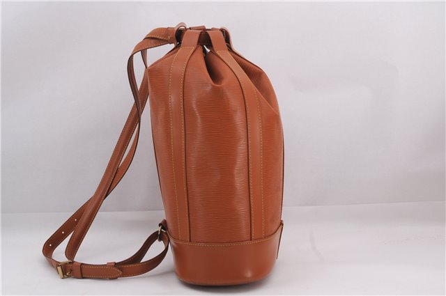 Authentic Louis Vuitton Epi Randonnee PM Shoulder Bag Brown M52358 LV 5447E