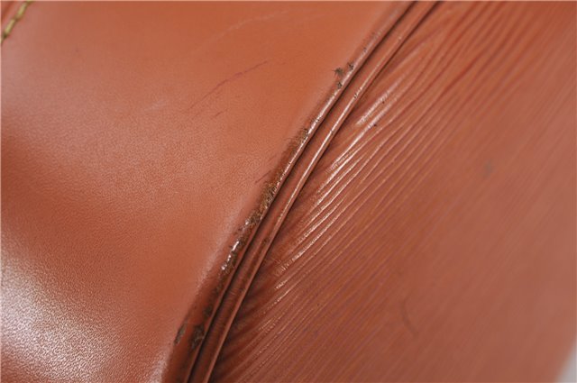 Authentic Louis Vuitton Epi Randonnee PM Shoulder Bag Brown M52358 LV 5447E