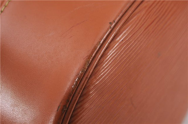 Authentic Louis Vuitton Epi Randonnee PM Shoulder Bag Brown M52358 LV 5447E