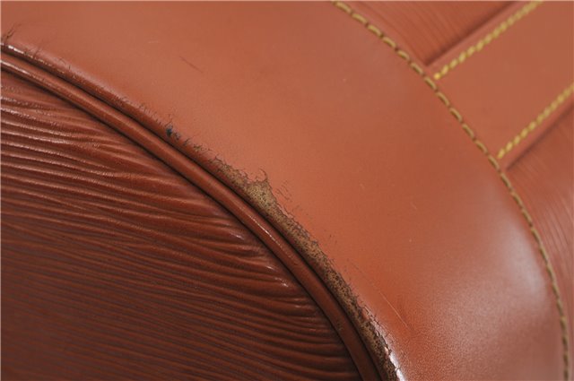 Authentic Louis Vuitton Epi Randonnee PM Shoulder Bag Brown M52358 LV 5447E