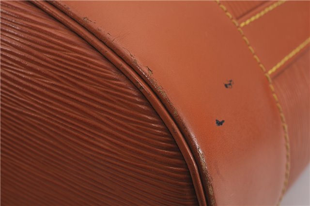 Authentic Louis Vuitton Epi Randonnee PM Shoulder Bag Brown M52358 LV 5447E