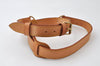 Authentic Louis Vuitton Leather Shoulder Strap Beige 35.8-42.9" LV 5447I