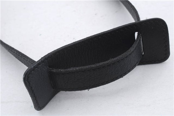 Authentic GUCCI Abbey Shoulder Cross Bag GG Canvas Leather 203257 Black 5449D